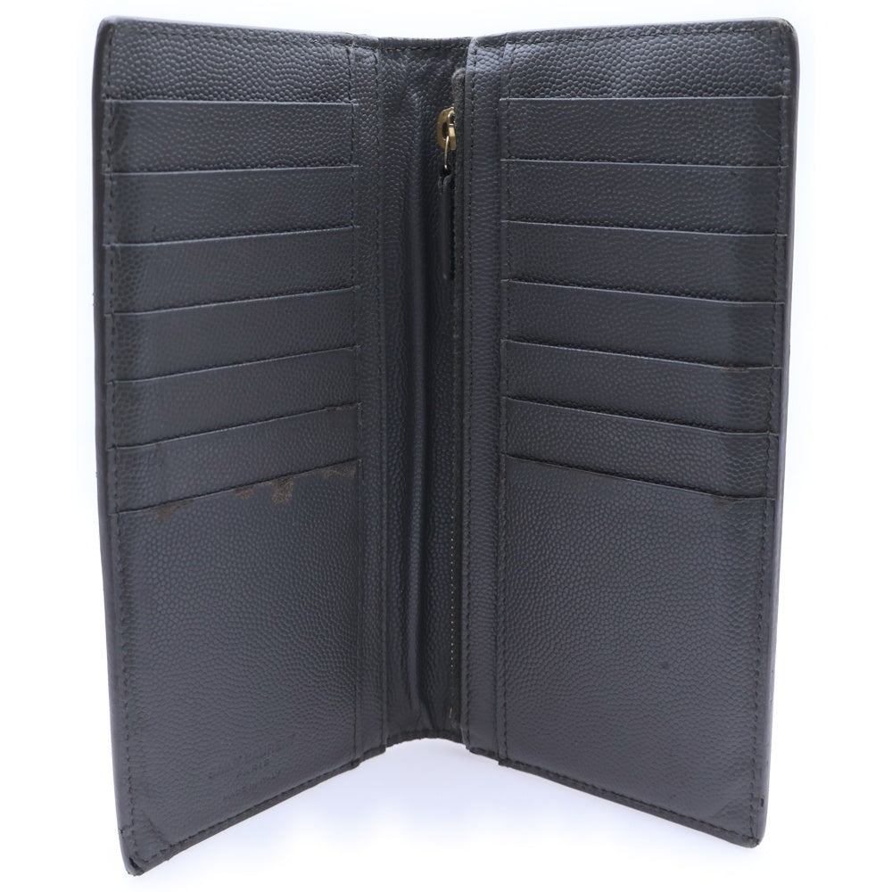 SAINT LAURENT PARIS(サンローランパリ) オーガナイザー レザー 二つ折りロングウオレット YSL-315866 長財布 グレー