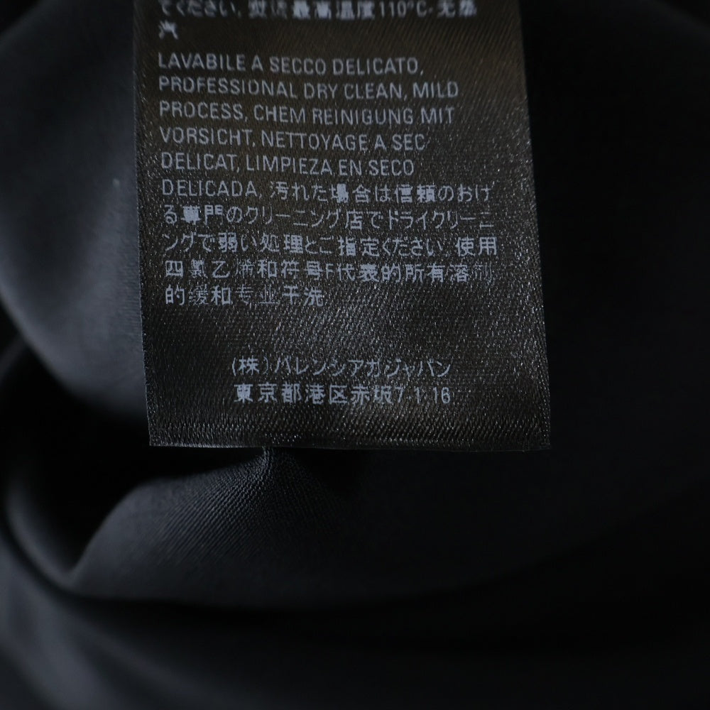 BALENCIAGA(バレンシアガ) 21SS フロントボタン レーヨン 開襟 長袖シャツ JP57-2021-978 ブラック