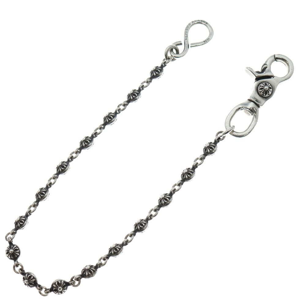 CHROME HEARTS(クロムハーツ) 1BALL SHORT-S/1クリップショート#1クロスボール ウォレットチェーン シルバー BCA061