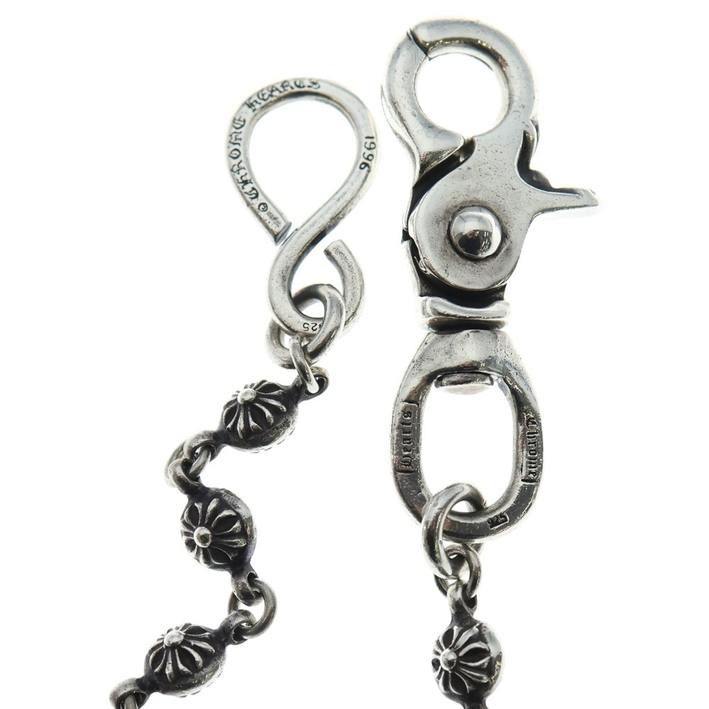 CHROME HEARTS(クロムハーツ) 1BALL SHORT-S/1クリップショート#1クロスボール ウォレットチェーン シルバー BCA061