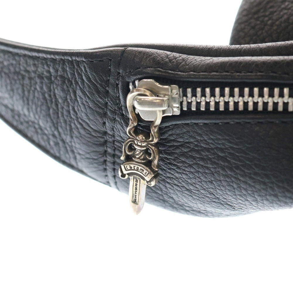 CHROME HEARTS(クロムハーツ) #1 SNAT PACK スナットパック ダガージップ ガンスリンガーベルト レザーウエストバッグ ブラック BCA378