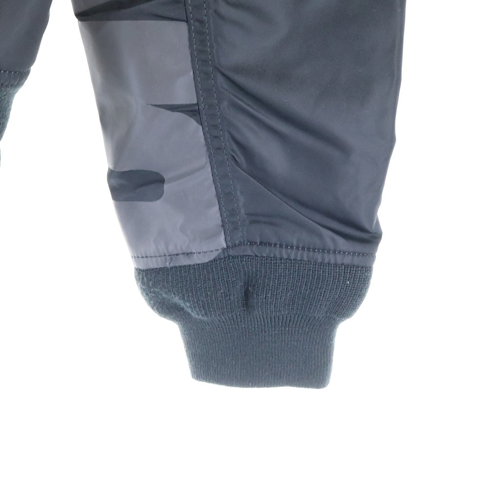 UNDEFEATED(アンディフィーテッド) ×ALPHA INDUSTRIES L-2B BOMBER JACKET アルファー アームロゴ 裏地メッシュ ボンバージャケット ブラック 184150106001