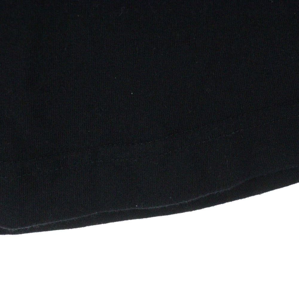 Palm Angels(パームエンジェルス) CLASSIC LOGO OVER TEE ネックロゴプリント クルーネック 半袖Tシャツ カットソー ブラック PMAA002E20JER001