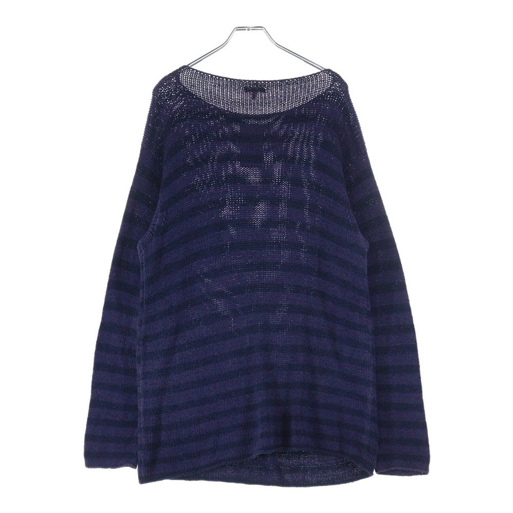 HERMES(エルメス) マルジェラ期 フロントポケット付 ニット パープル/ブラック