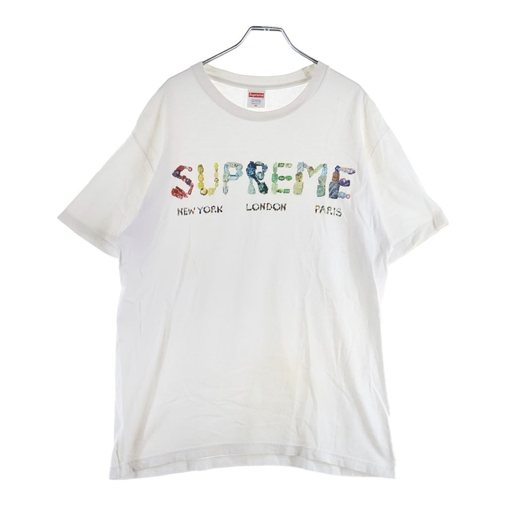 SUPREME(シュプリーム) 18SS Rocks Tee 宝石ロゴプリント クルーネック 半袖Tシャツ カットソー ホワイト