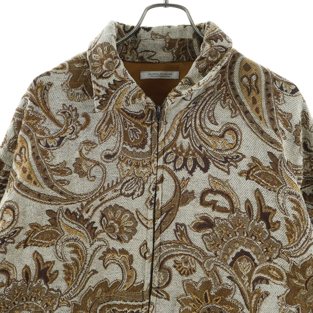 JOURNAL STANDARD(ジャーナルスタンダード) 21AW ゴブラン織 ジップアップジャケット ブラウン/ホワイト 21-011-600-9200-3-0