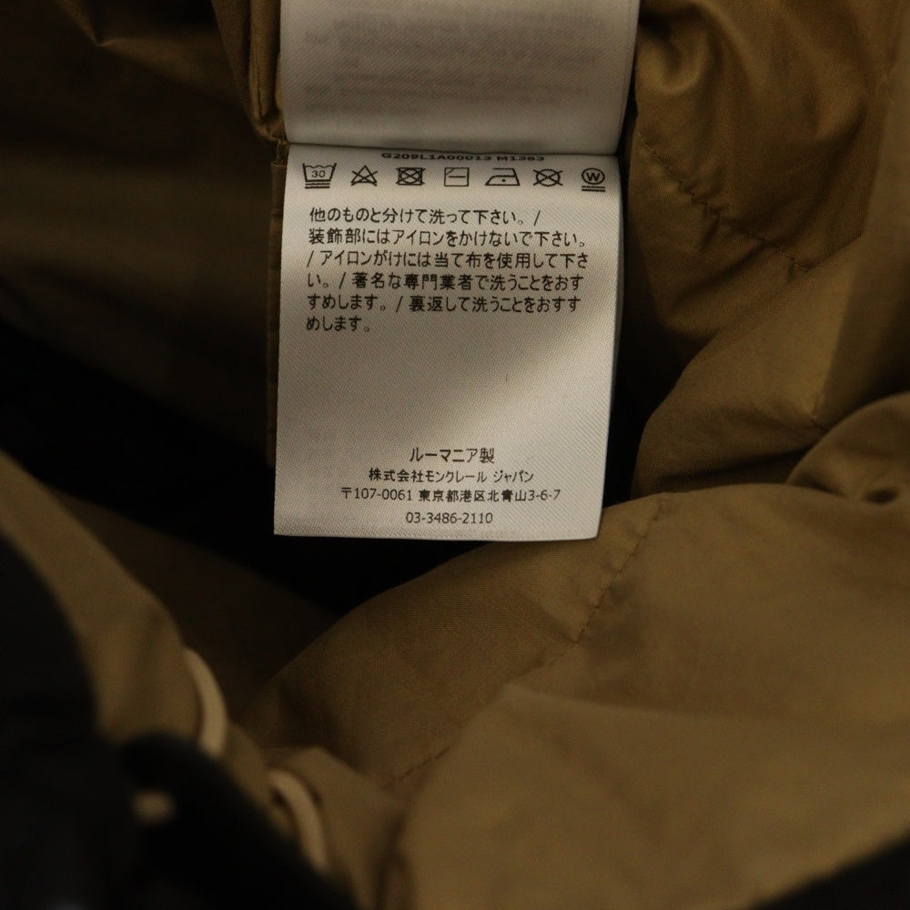 MONCLER(モンクレール) 21AW×Palm Angels PANAMINT GIUBBOTTO パームエンジェルス バックツリー ジップアップ ダウンジャケット ブラック G209L1A00013