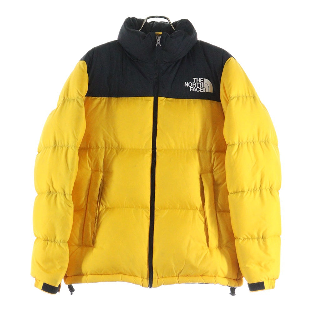 THE NORTH FACE(ザノースフェイス) NUPTSE JACKET ヌプシ ジップアップ フーデッド ダウンジャケット イエロー ND91841