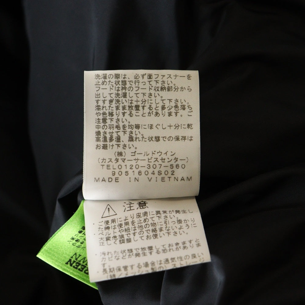 THE NORTH FACE(ザノースフェイス) NUPTSE JACKET ヌプシ ジップアップ フーデッド ダウンジャケット イエロー ND91841