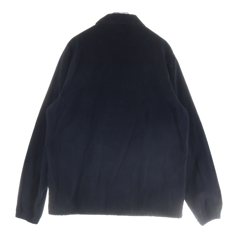 CHAMPION(チャンピオン) フロントボタン コーデュロイ コーチジャケット ブラック C8-J604