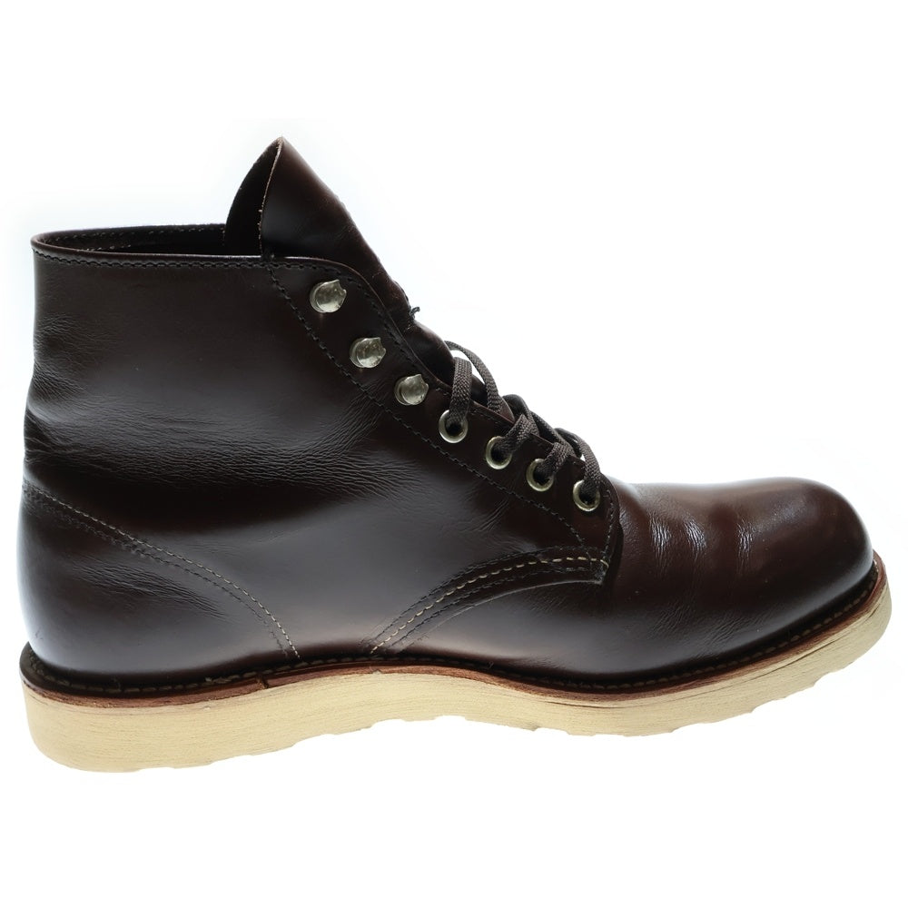 RED WING(レッド ウイング) PLAIN TOE プレーントウ レースアップ ハイカットブーツ 8134-8409889 シューズ ブラウン US8.5D/26.5cm
