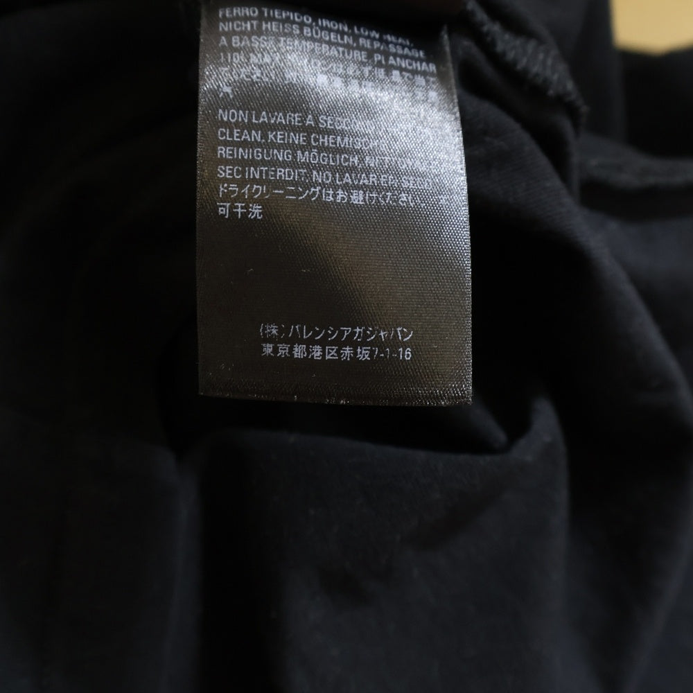 BALENCIAGA(バレンシアガ) Campaign T-Shirt キャンペーンロゴ クルーネック 半袖Tシャツ カットソー ブラック 570803 TAV44