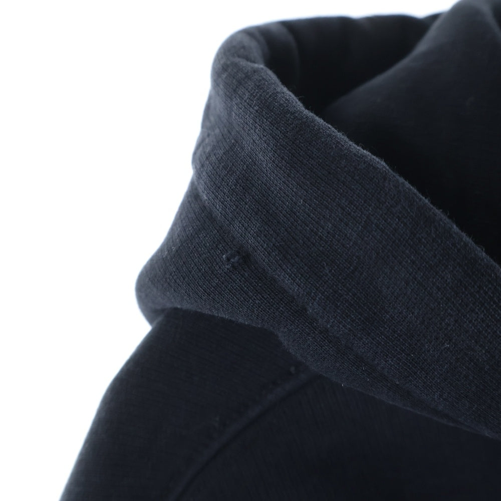 BALENCIAGA(バレンシアガ) Medium Fit Hoodie バックロゴ ミディアムフィット フーディー プルオーバーパーカー ブラック 600583 TIV84