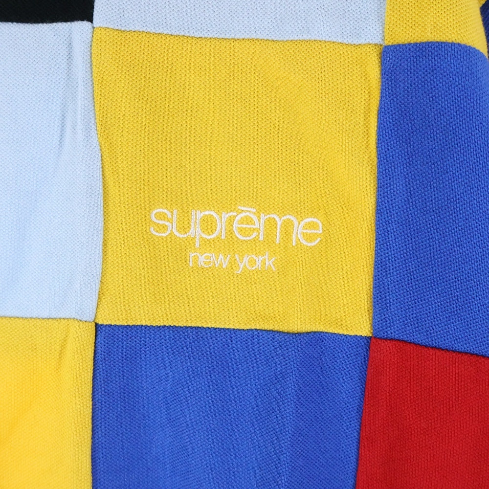 SUPREME(シュプリーム) 18AW Patchwork Pique Tee パッチワーク カラーブロック クルーネック 半袖Tシャツ カットソー マルチカラー