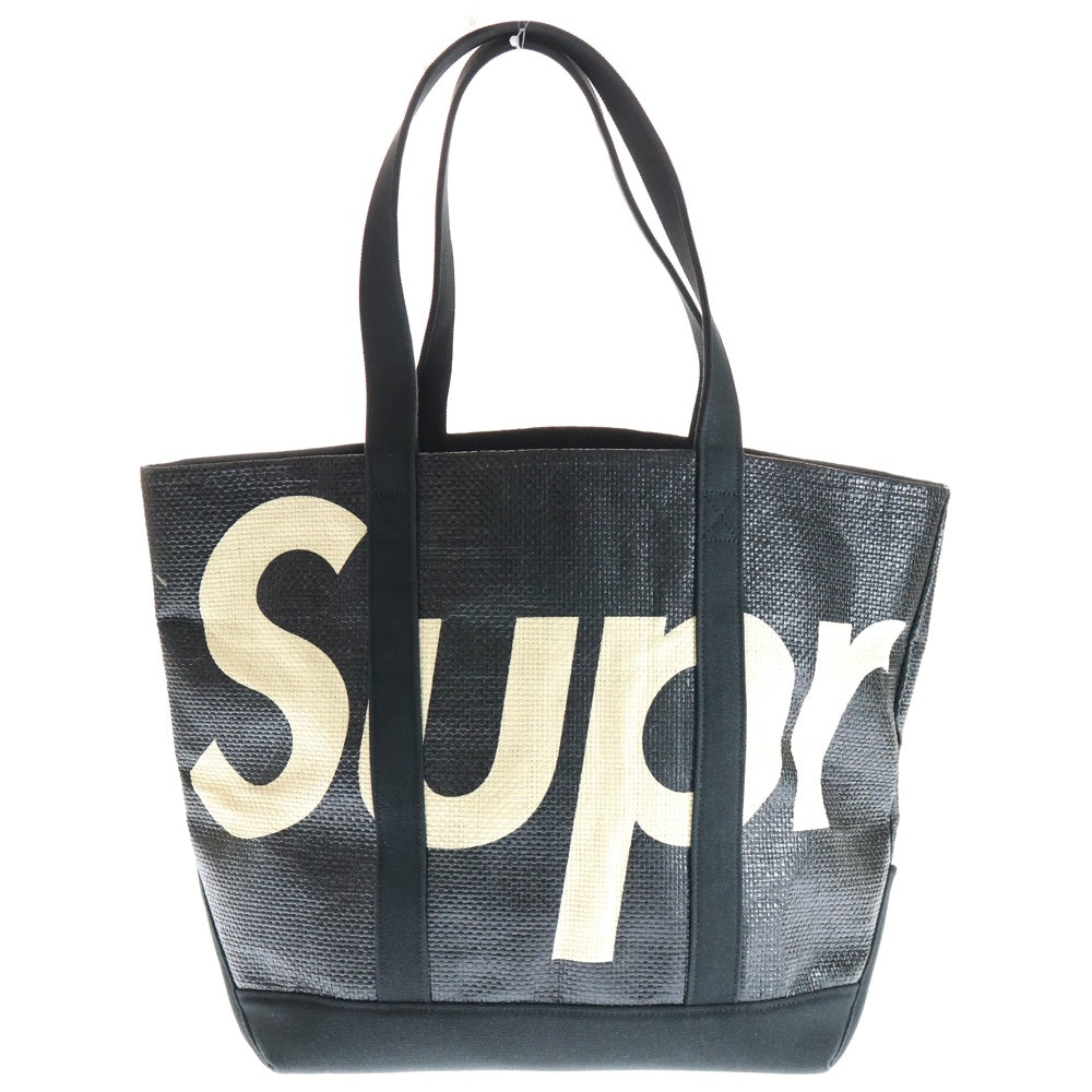 SUPREME(シュプリーム) 20SS Raffia Tote Bag ラフィア 編込 トートバッグ ブラック