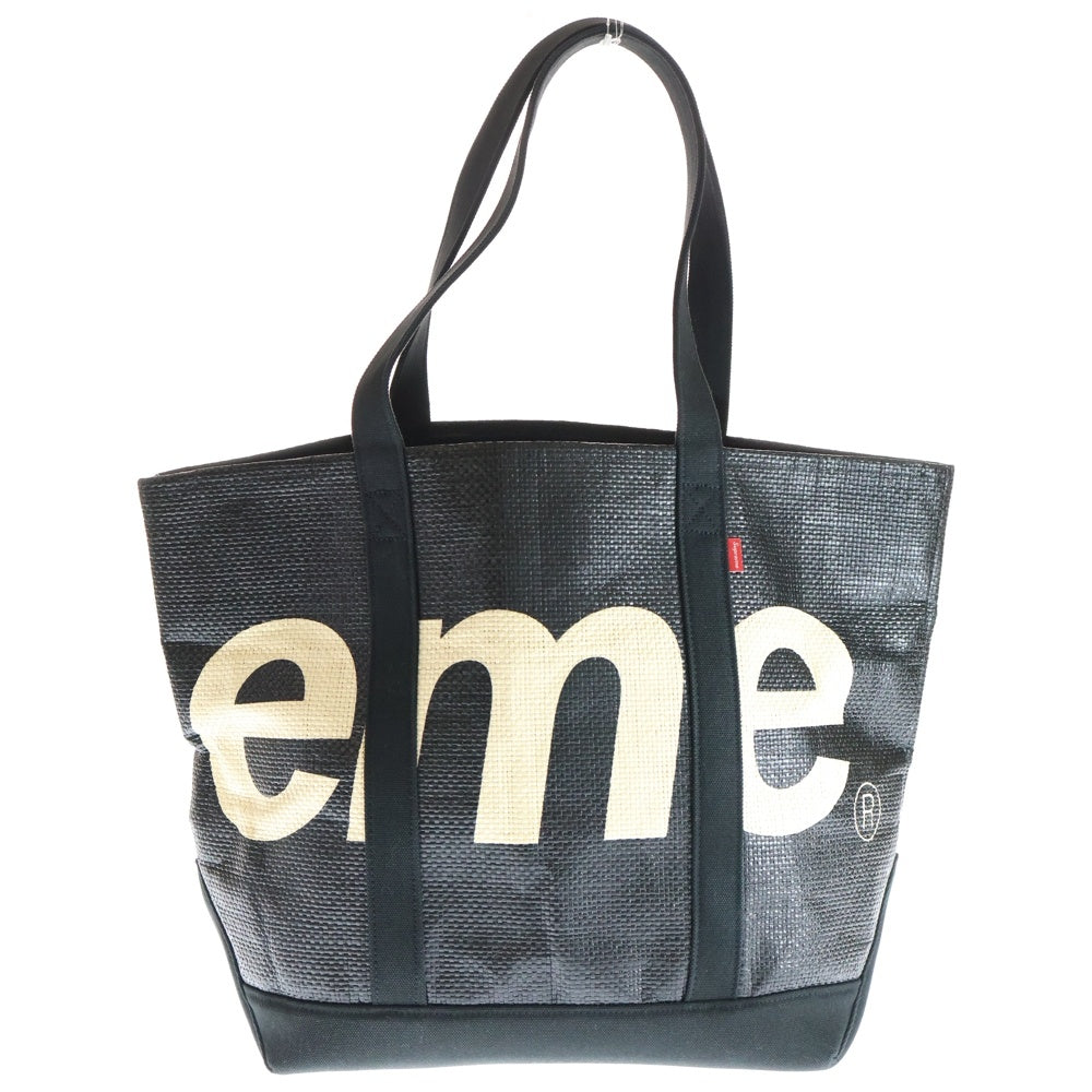SUPREME(シュプリーム) 20SS Raffia Tote Bag ラフィア 編込 トートバッグ ブラック