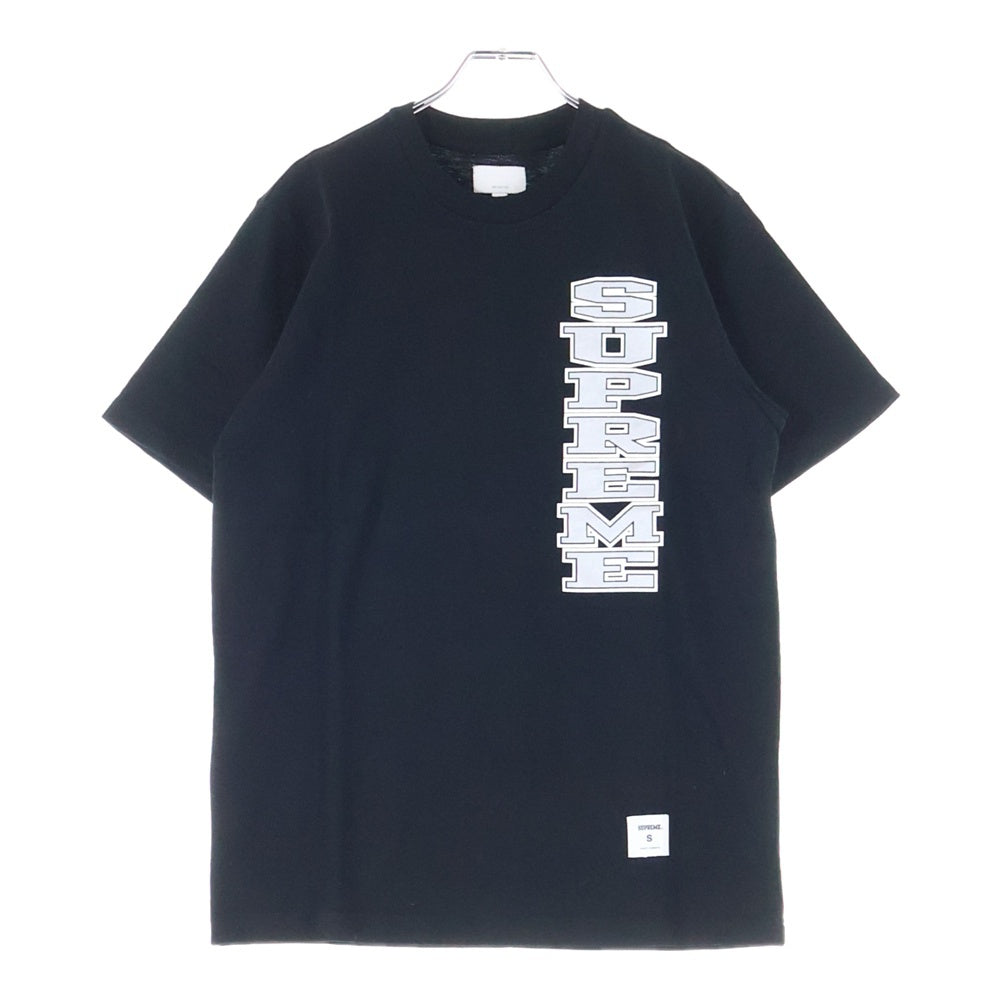 SUPREME(シュプリーム) 16AW Vertical Logo Tee ロゴプリント クルーネック 半袖Tシャツ カットソー ブラック