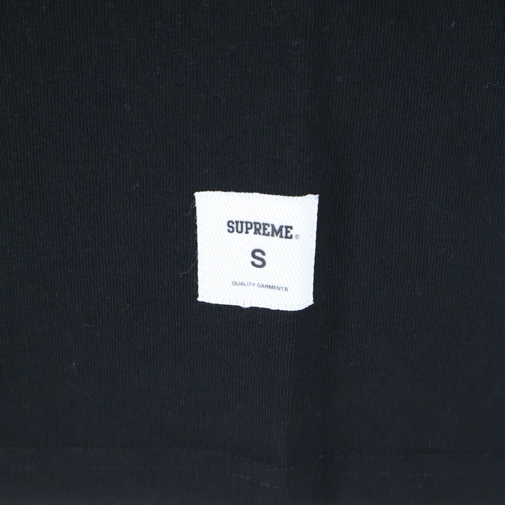 SUPREME(シュプリーム) 16AW Vertical Logo Tee ロゴプリント クルーネック 半袖Tシャツ カットソー ブラック