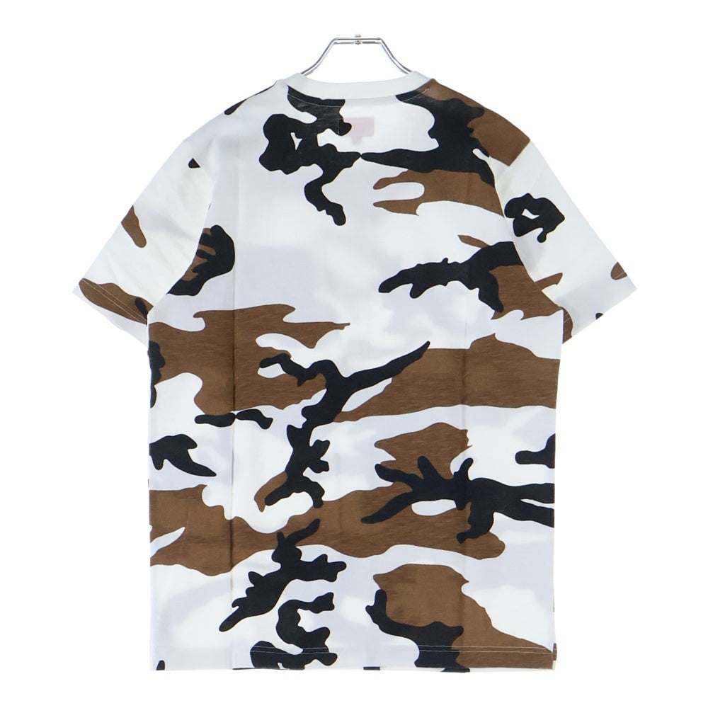 SUPREME(シュプリーム) 16AW Pocket Tee Camo カモフラ柄 1ポケット クルーネック 半袖Tシャツ カットソー ホワイト/ブラウン