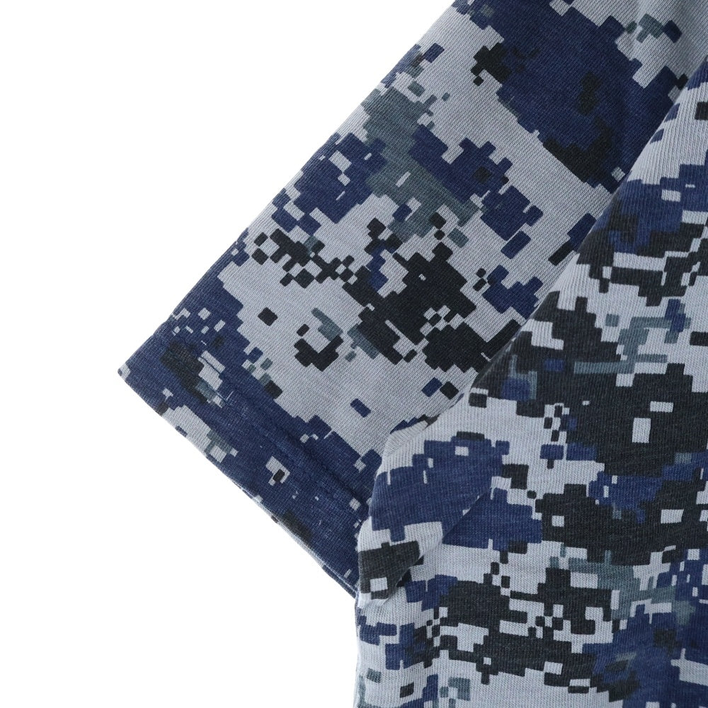 SUPREME(シュプリーム) 17AW Pocket Tee S/S デジタルカモ 1ポケット クルーネック 半袖Tシャツ カットソー ネイビー