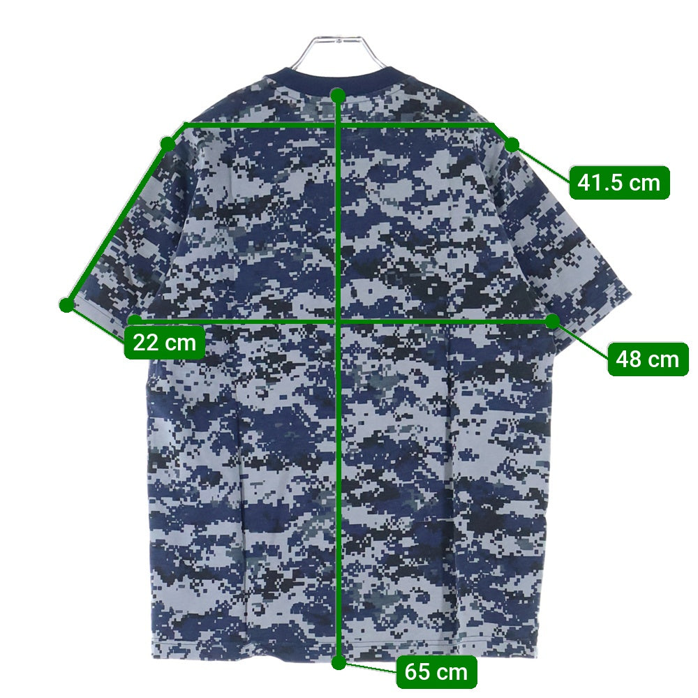 SUPREME(シュプリーム) 17AW Pocket Tee S/S デジタルカモ 1ポケット クルーネック 半袖Tシャツ カットソー ネイビー