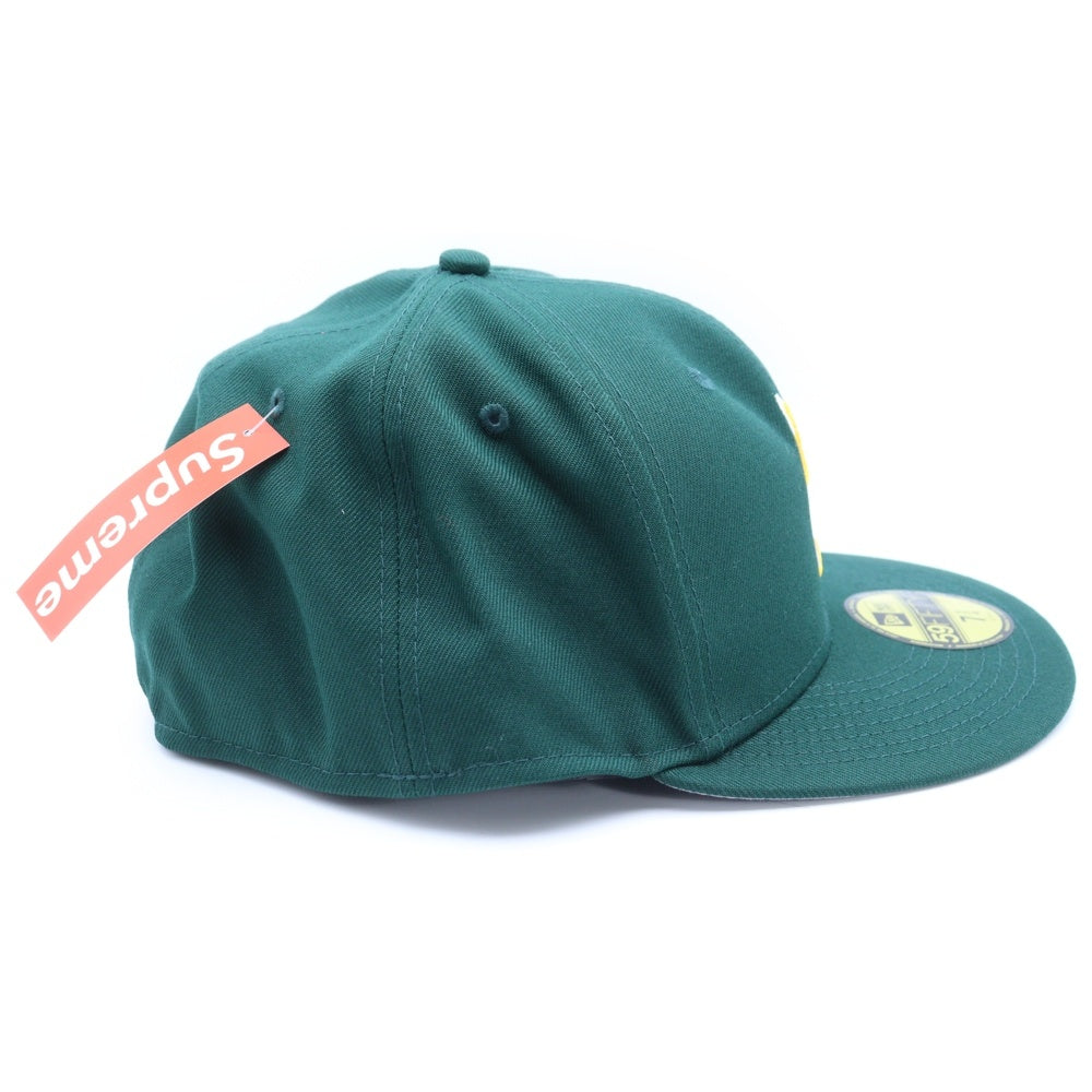 SUPREME(シュプリーム) 22AW ×New Era S Logo Cap ニューエラ ロゴ刺繍 ベースボールキャップ 帽子 グリーン