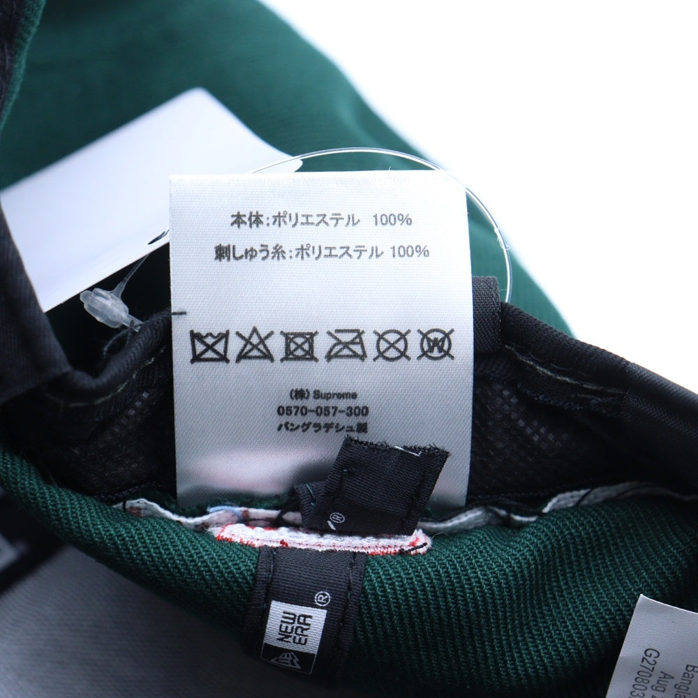 SUPREME(シュプリーム) 22AW ×New Era S Logo Cap ニューエラ ロゴ刺繍 ベースボールキャップ 帽子 グリーン