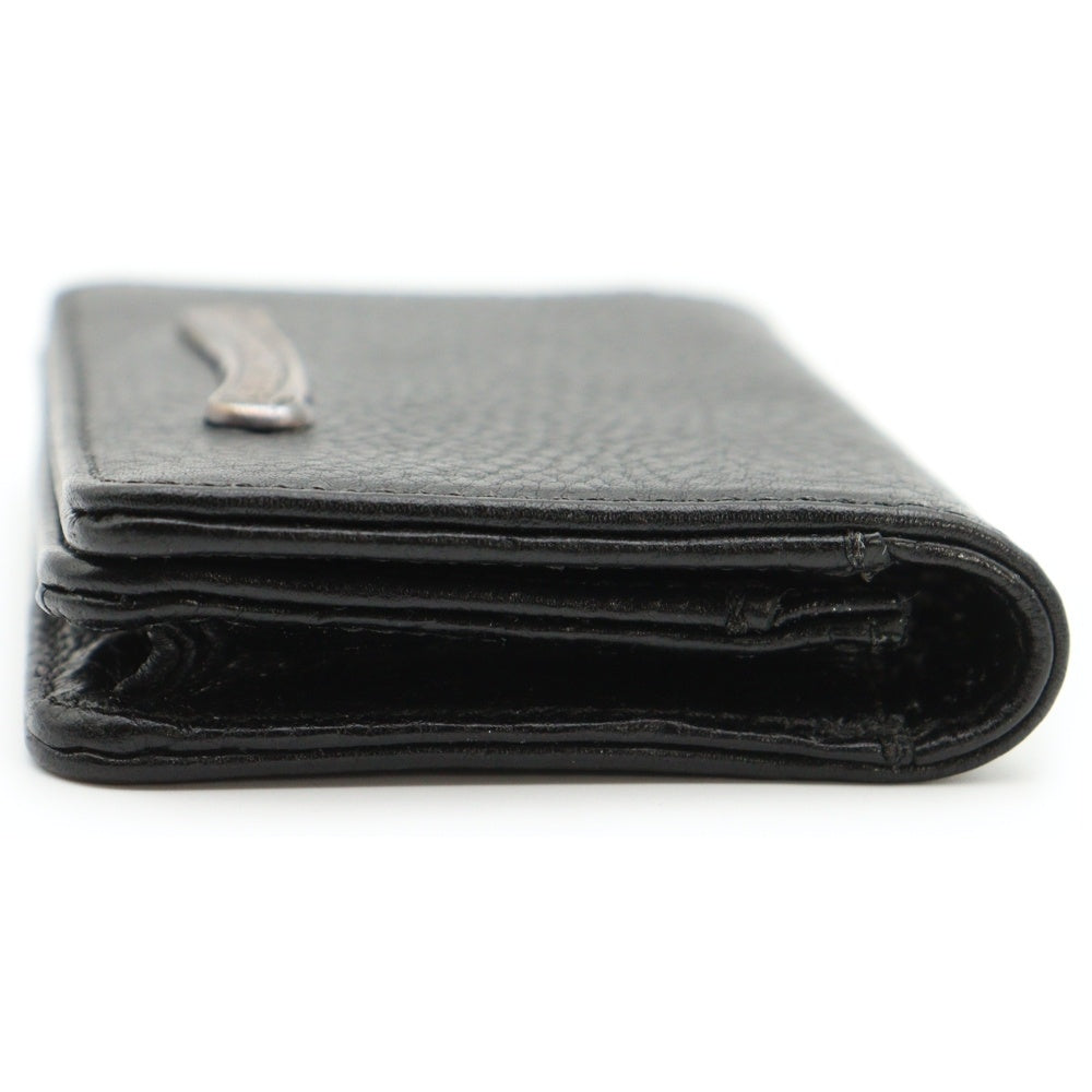 CHROME HEARTS(クロムハーツ) WLT CARD CASE 3PKT スクロールラベル 3ポケット カードケース ブラック