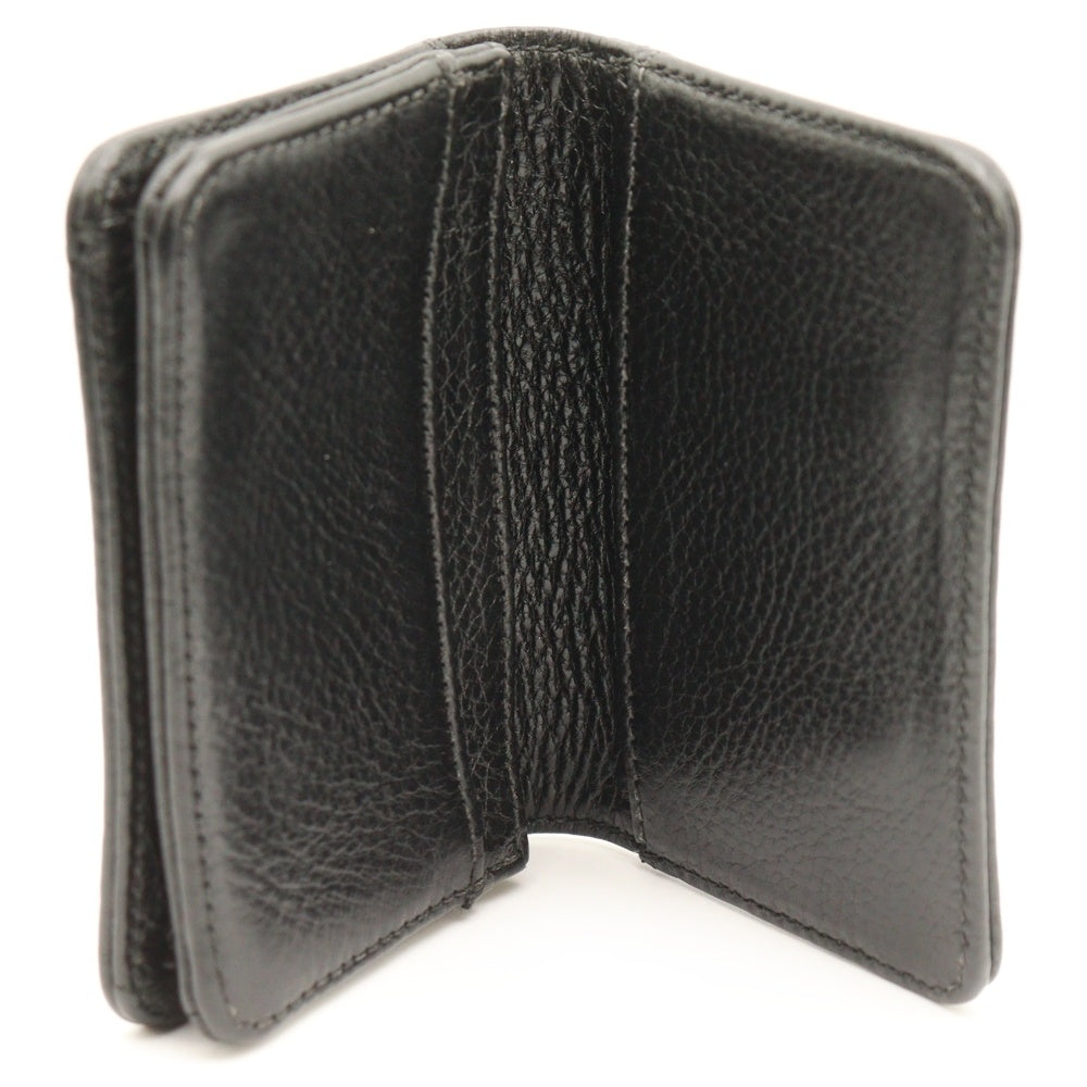 CHROME HEARTS(クロムハーツ) WLT CARD CASE 3PKT スクロールラベル 3ポケット カードケース ブラック