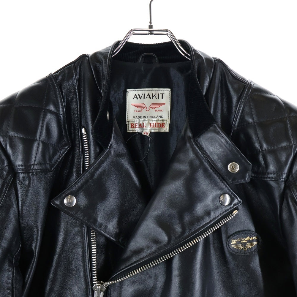 Lewis Leathers(ルイスレザー) SUPER MONZA HORSE HIDE スーパーモンザ ホースハイド レザー ダブルライダースジャケット ブラック