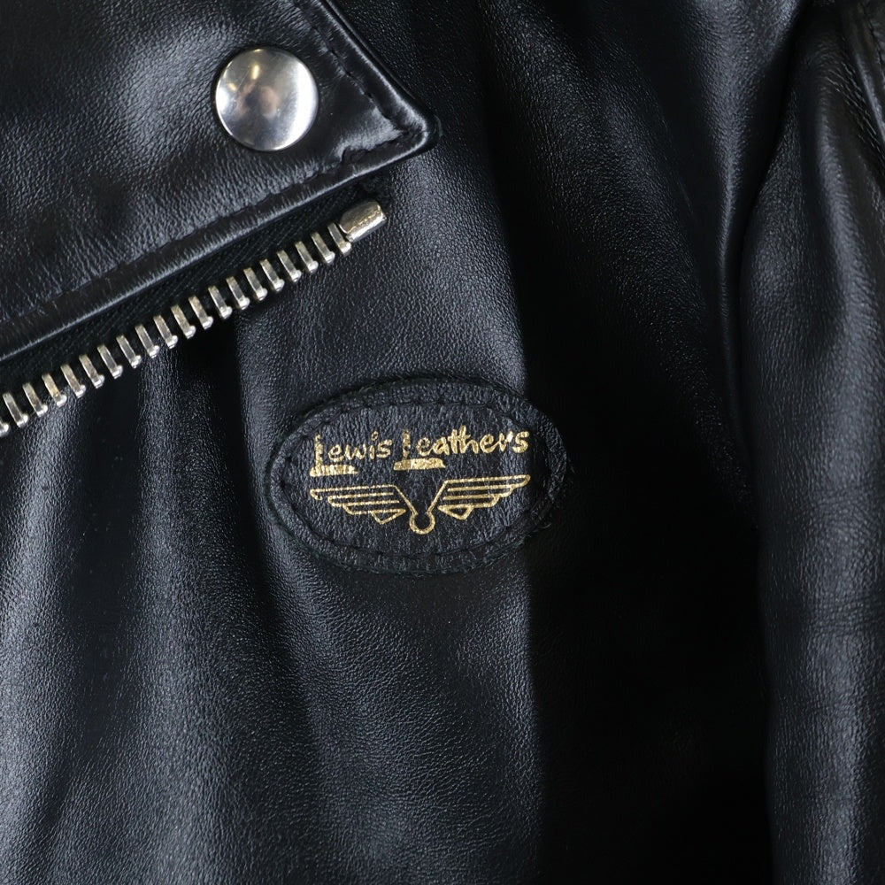 Lewis Leathers(ルイスレザー) SUPER MONZA HORSE HIDE スーパーモンザ ホースハイド レザー ダブルライダースジャケット ブラック