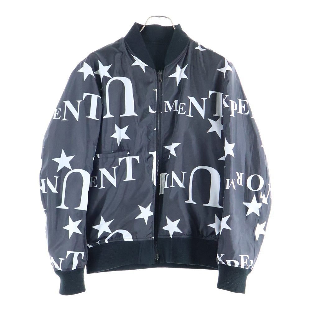 UNIFORM EXPERIMENT(ユニフォームエクスペリメント) 15AW フロントジップアップ ブルゾンジャケット リバーシブル UE-156003 ブラック