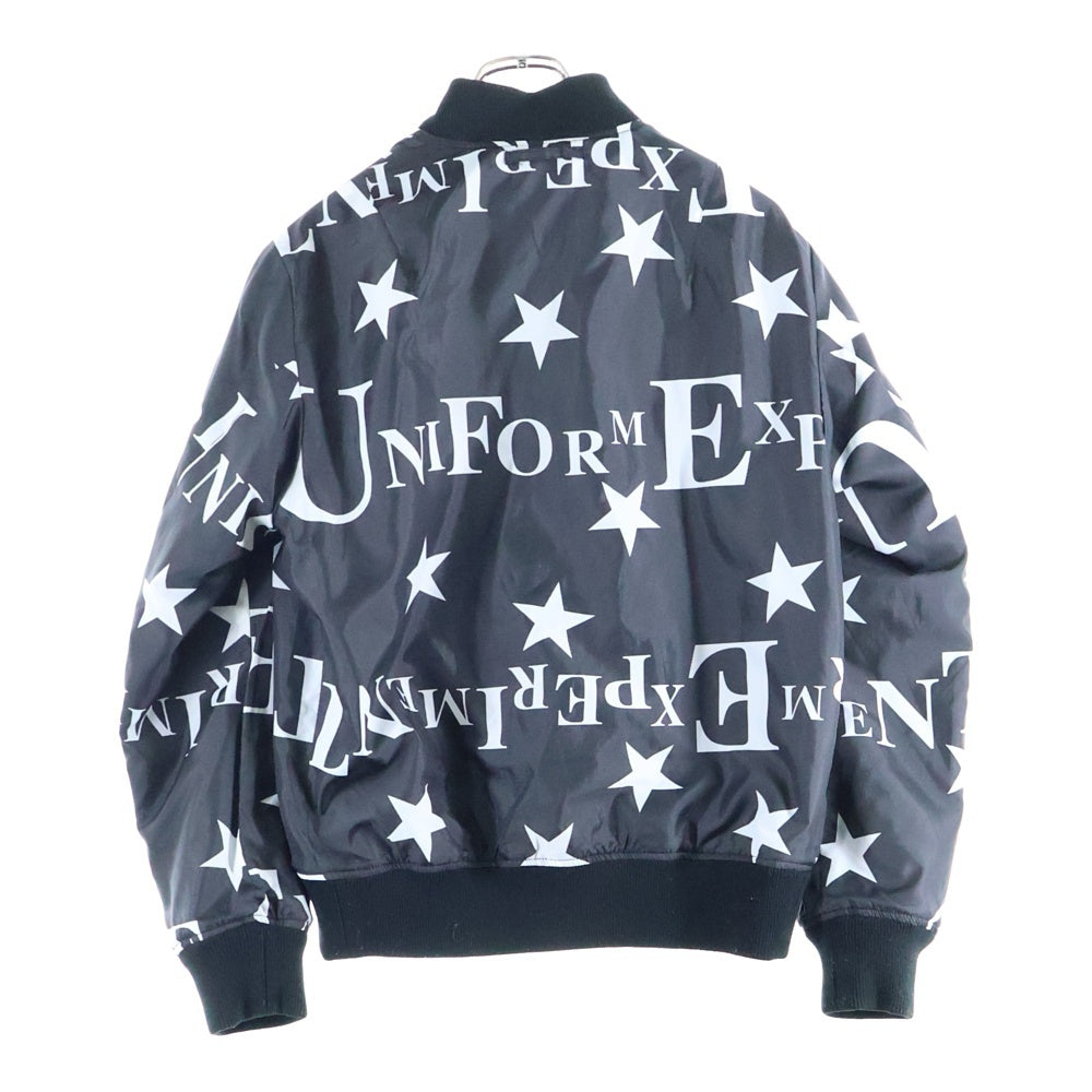 UNIFORM EXPERIMENT(ユニフォームエクスペリメント) 15AW フロントジップアップ ブルゾンジャケット リバーシブル UE-156003 ブラック