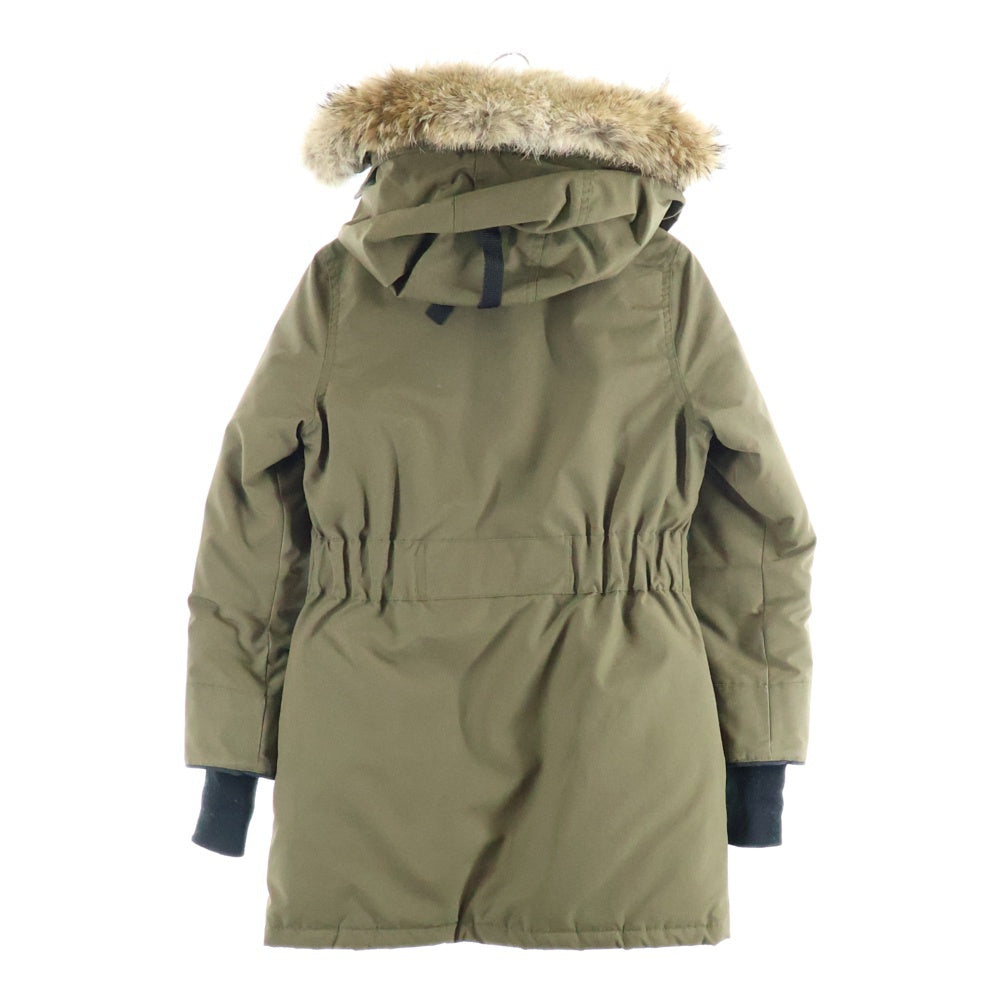 CANADA GOOSE(カナダグース) TRILLIUM PARKA 6660LA トリリウムパーカー ワッペンロゴ ジップアップ フード付きダウンジャケット レディース カーキ