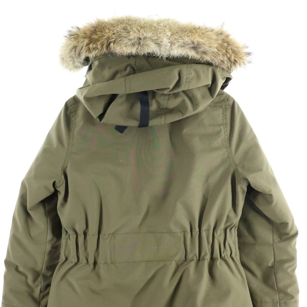 CANADA GOOSE(カナダグース) TRILLIUM PARKA 6660LA トリリウムパーカー ワッペンロゴ ジップアップ フード付きダウンジャケット レディース カーキ