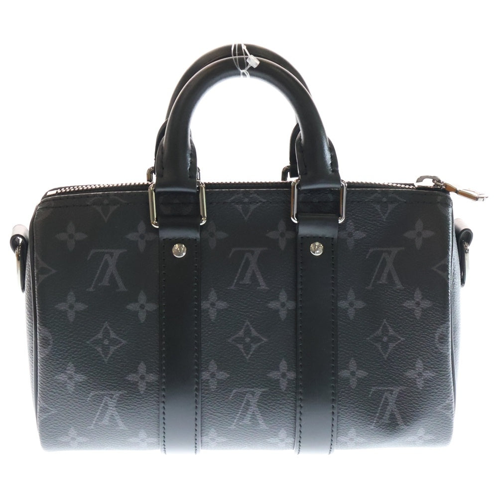 LOUIS VUITTON(ルイヴィトン) キーポル・バンドリエール 25 M46271 2WAY ハンドバッグ ショルダーバッグ ブラック/グレー