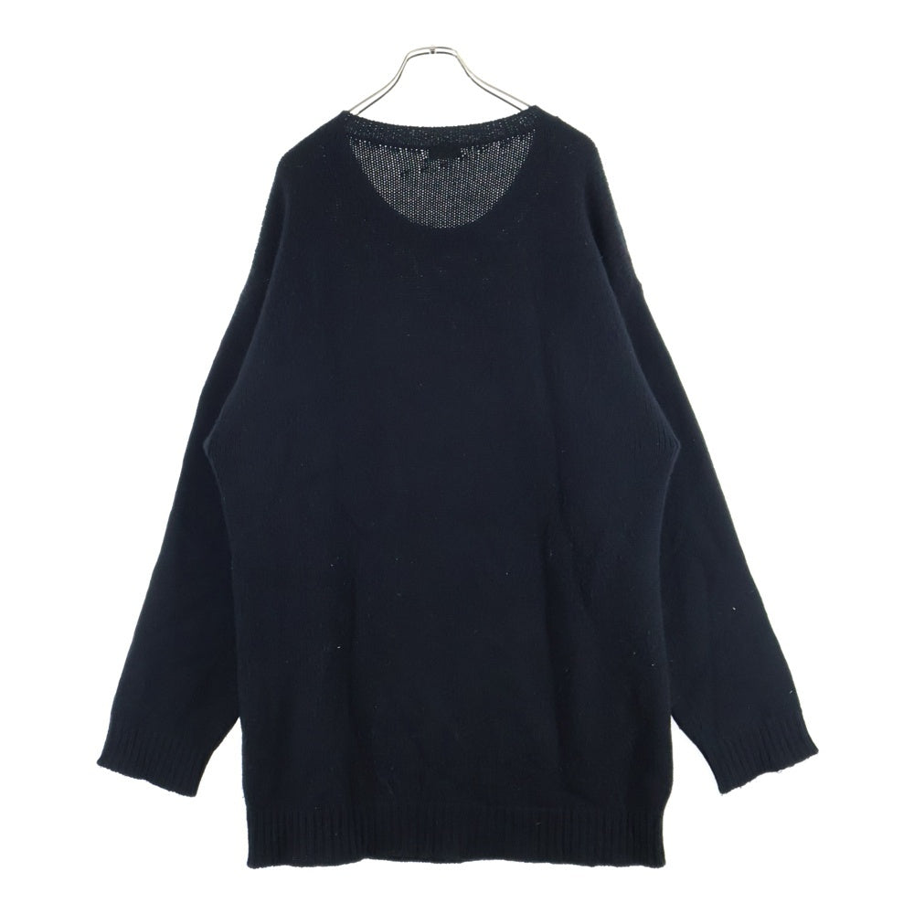 CELINE(セリーヌ) 21SS マウスロゴ刺繍 クルーネック ニットセーター ブラック 2A04L714M