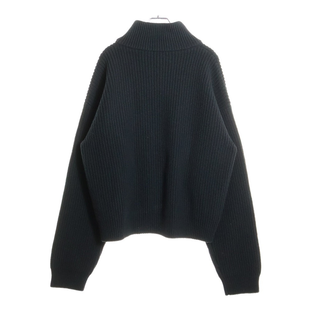 CELINE(セリーヌ) 25SS トリオンフトラッカーセーター ジップアップニットセーター RY09T0ZPV ブラック