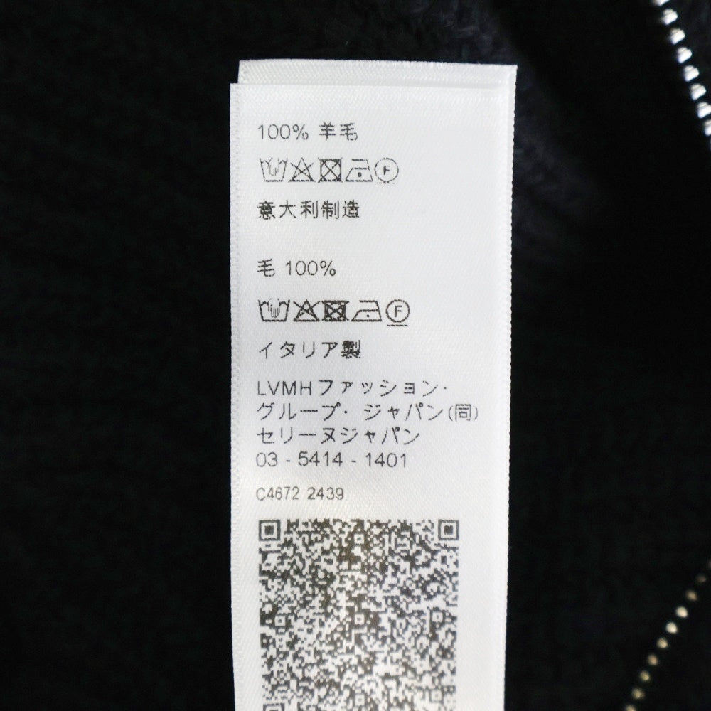 CELINE(セリーヌ) 25SS トリオンフトラッカーセーター ジップアップニットセーター RY09T0ZPV ブラック