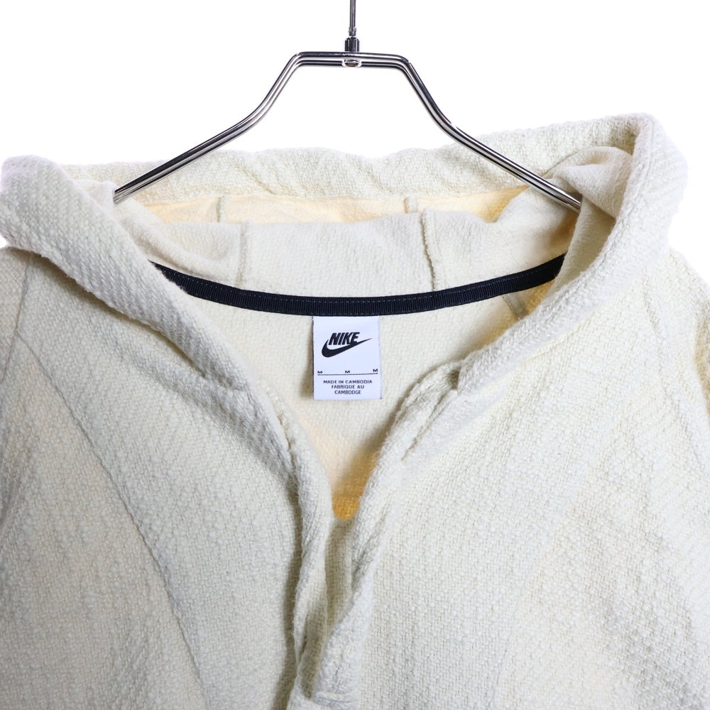 NIKE(ナイキ) 22SS × STUSSY NRG PULLOVER HOODIE DO5306-120 ステューシー ロゴプリント プルオーバーパーカー アイボリー