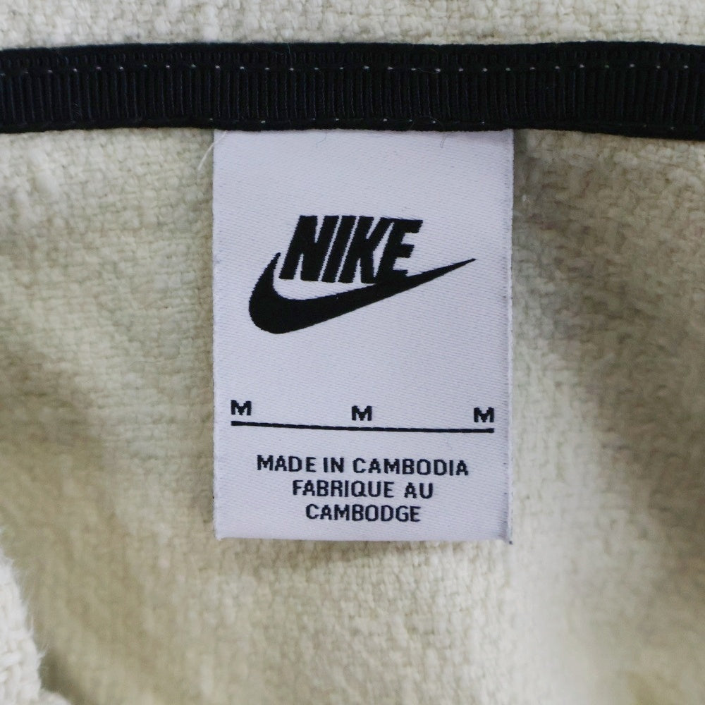 NIKE(ナイキ) 22SS × STUSSY NRG PULLOVER HOODIE DO5306-120 ステューシー ロゴプリント プルオーバーパーカー アイボリー