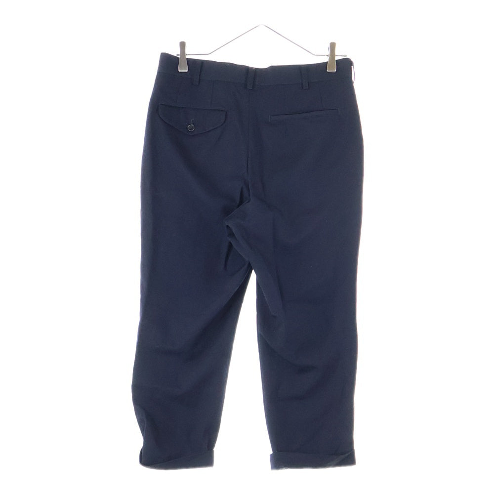 COMME des GARCONS COMME des GARCONS(コムデギャルソンコムデギャルソン) ウールギャバジン ジップフライ スラックスパンツ ネイビー RP-P011