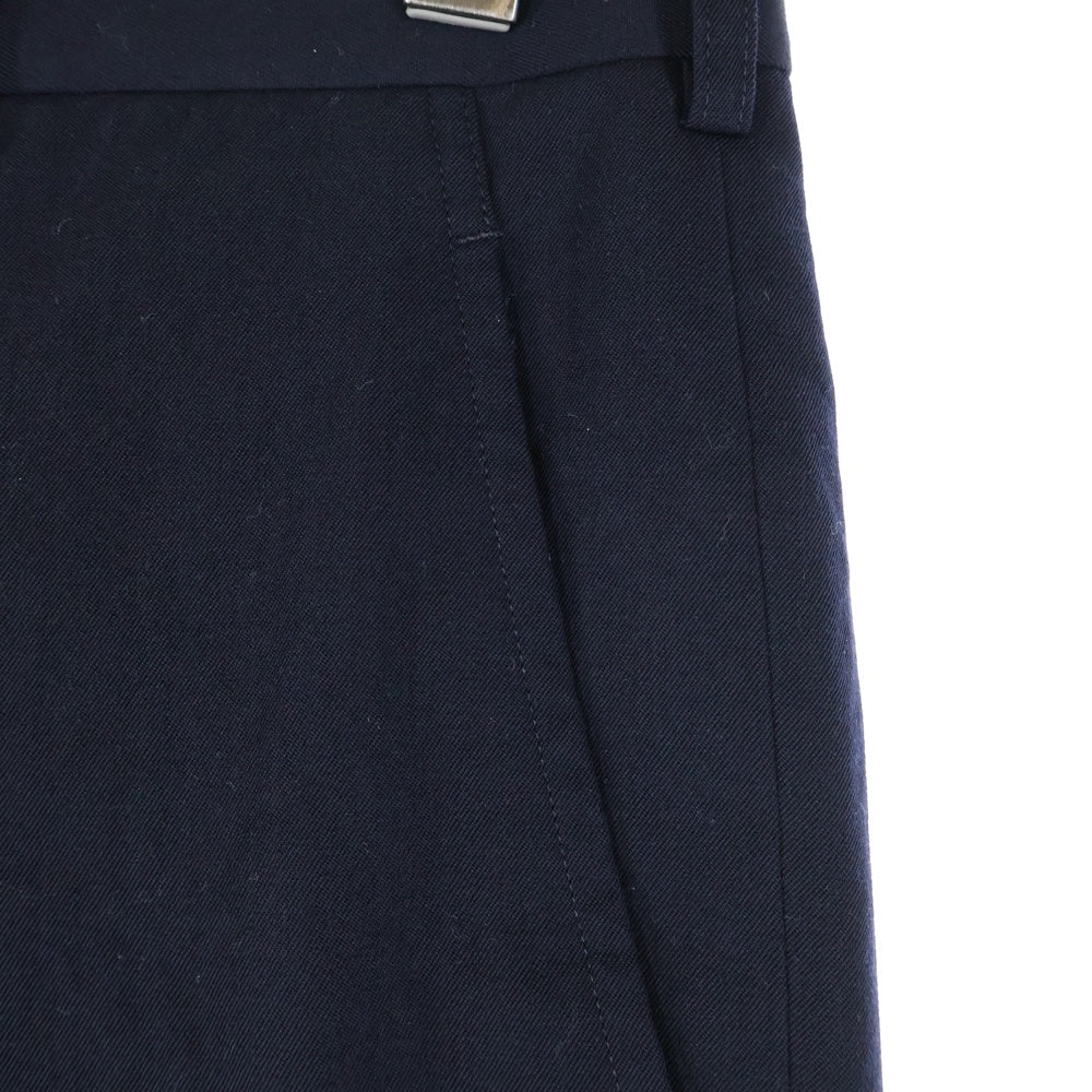 COMME des GARCONS COMME des GARCONS(コムデギャルソンコムデギャルソン) ウールギャバジン ジップフライ スラックスパンツ ネイビー RP-P011