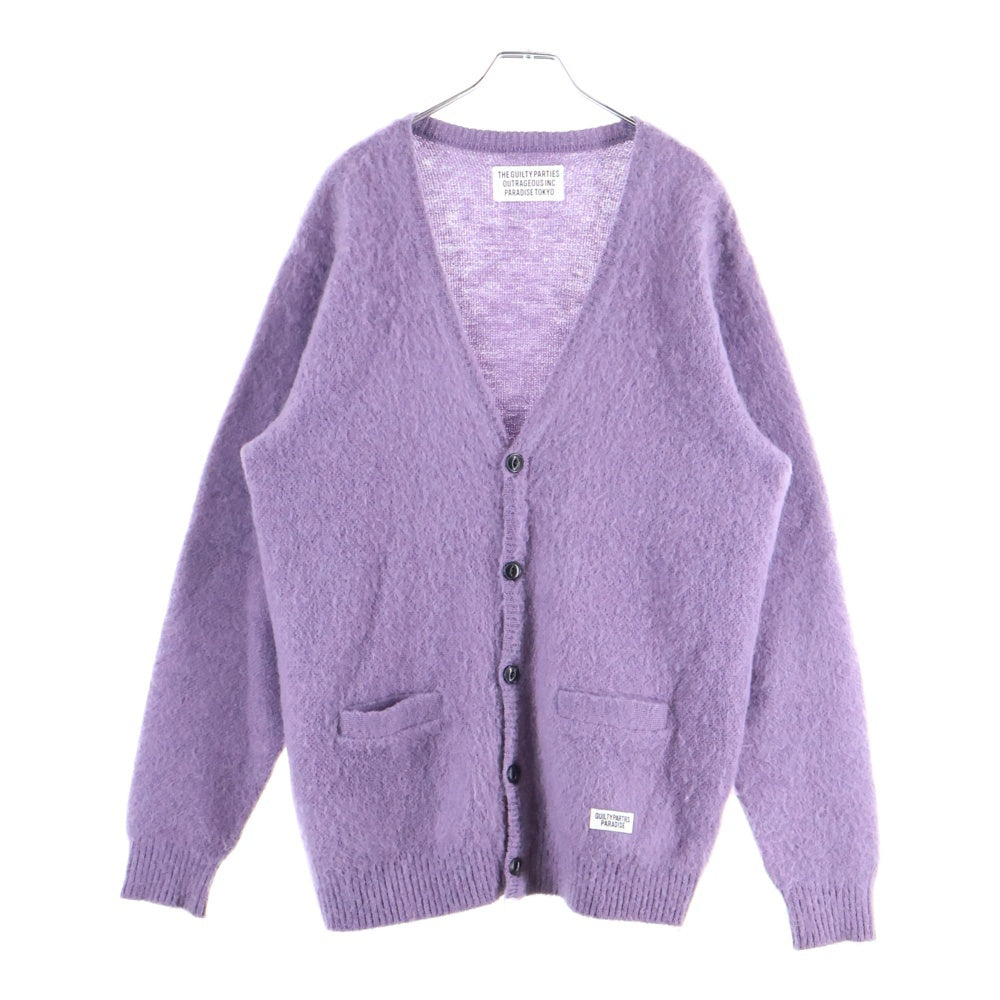 WACKO MARIA(ワコマリア) MOHAIR CARDIGAN モヘヤカーディガン パープル