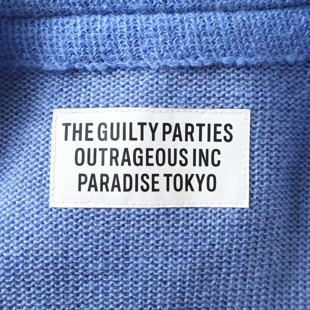 WACKO MARIA(ワコマリア) 23SS MOHAIR CARDIGAN 23SS-WMK-KN06 モヘヤカーディガン ブルー