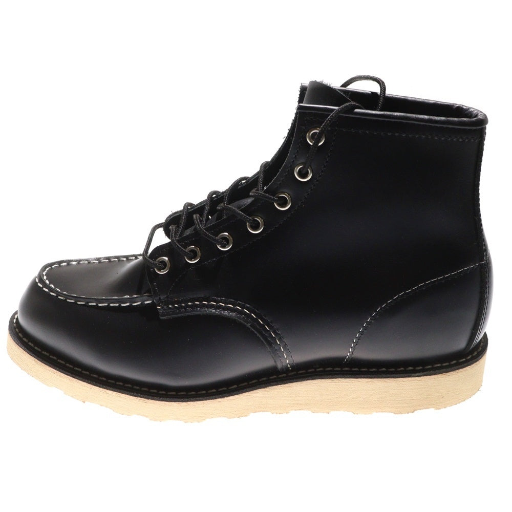 RED WING(レッド ウイング) 6-inch Classic Moc 新四角犬タグ クラシックモック レザー ハイカットブーツ ブラック US9.5/27.5cm 8179