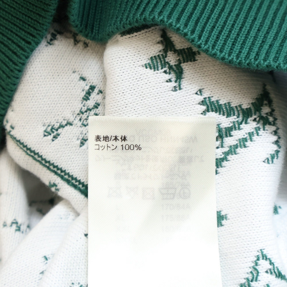 LOUIS VUITTON(ルイヴィトン) 23AW Monogram Knit Hoodie モノグラム グラディエントニットパーカー プルオーバーフーディー グリーン RM232Q USO HNN45W