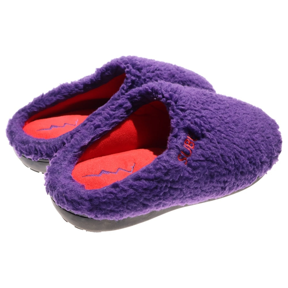 MANASTASH(マナスタッシュ) ×SUBU BOA FLEECE SANDAL ボアフリースサンダル シューズ 792-4993002 パープル/レッド