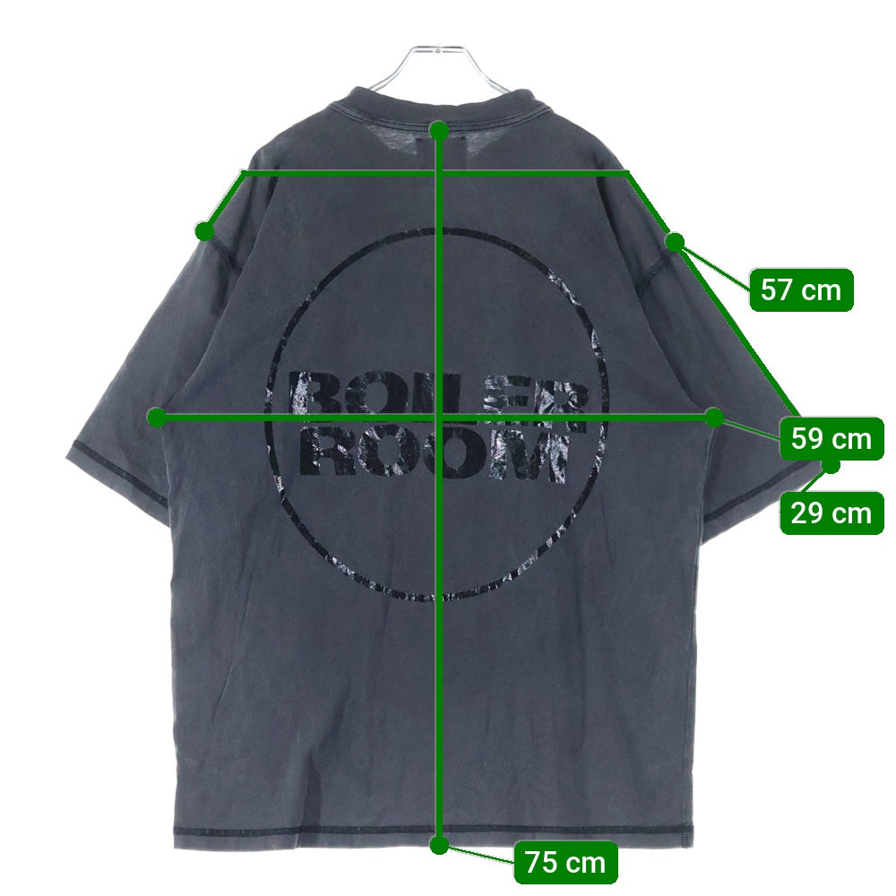 BOILER ROOM(ボイラールーム) BOILER ROOM TEE ボイラールーム ロゴプリント 半袖Tシャツ カットソー ブラック