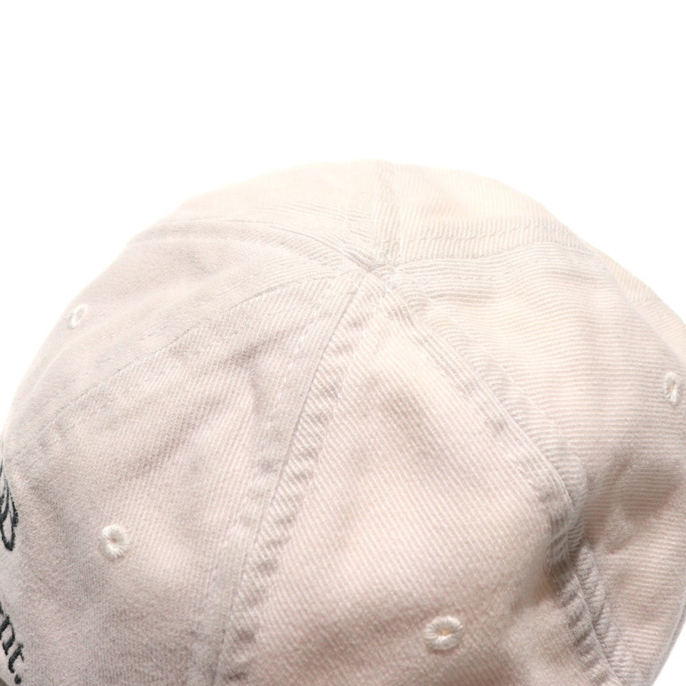 BALENCIAGA(バレンシアガ) BE DIFFERENT CAP ロゴ刺繍 ベースボールキャップ 帽子 ホワイト 732677 410B2